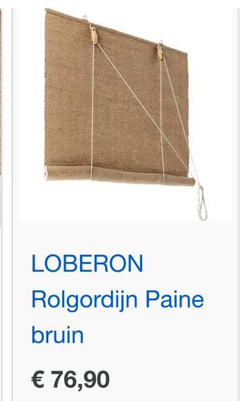 Loberon 5 x rolgordijn. beschikbaar voor biedingen