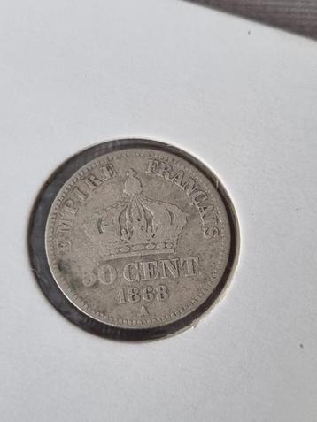 Frankrijk 50 centimes 1868  beschikbaar voor biedingen