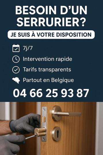 Serrurier, Enlèvement, Comme neuf