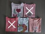 Pakket 3 T-shirts meisje maat 116, Comme neuf, Fille, Chemise ou À manches longues, Enlèvement ou Envoi