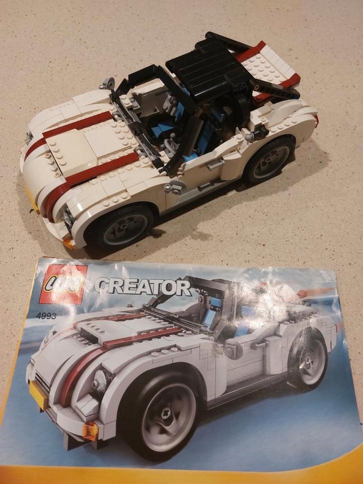 Lego creator 4993 - convertable car, Kinderen en Baby's, Speelgoed | Duplo en Lego, Zo goed als nieuw, Lego, Ophalen of Verzenden