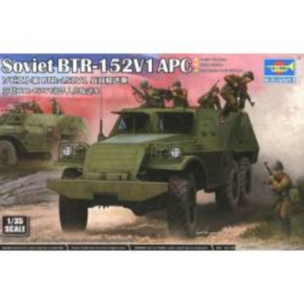 TRUMPETER 09573 soviet BTR-152V1 APC échelle 1/35, Overige merken, 1:32 tot 1:50, Nieuw, Ophalen of Verzenden