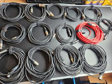 Lot 14 xlr kabels beschikbaar voor biedingen