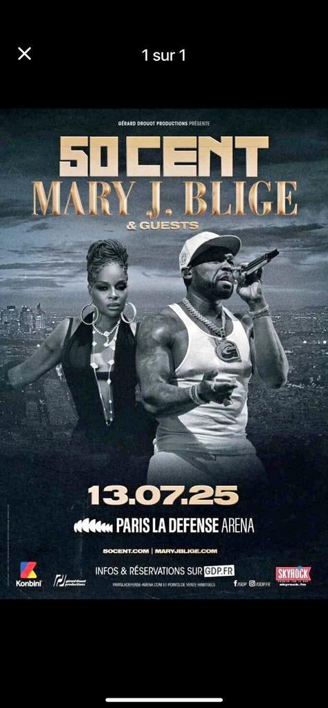 Places 50Cent, Tickets en Kaartjes, Concerten | Overige, Twee personen, Juli