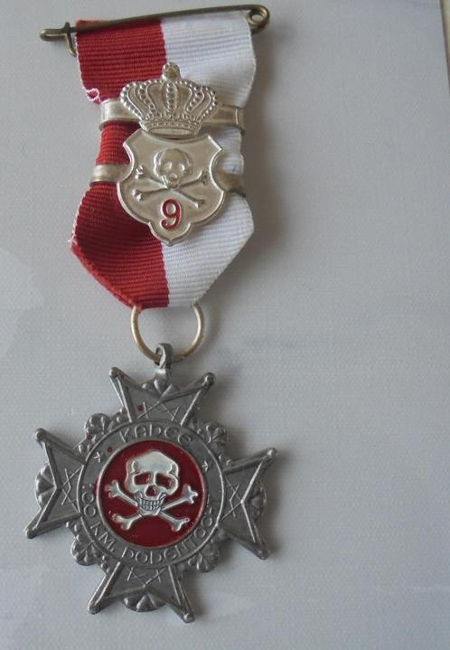 kruis Dodentocht Bornem 100 KM m baretten 9X, Verzamelen, Militaria | Algemeen, Lintje, Medaille of Wings, Ophalen of Verzenden