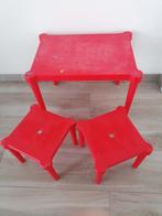 kindertafel en stoelen, Kinderen en Baby's, Kinderkamer | Tafels en Stoelen, Gebruikt, Ophalen, Stoel(en)