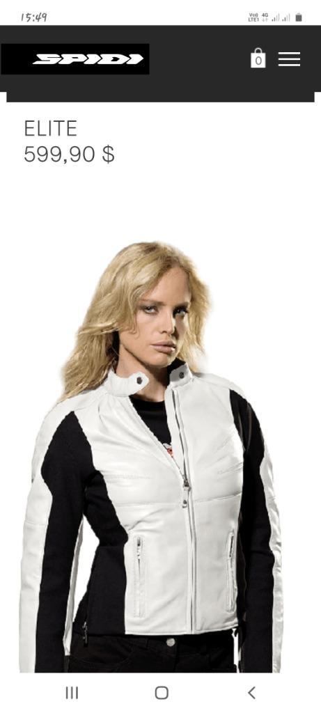 SPIDI LEREN MOTORJAS VOOR DAMES, Motoren, Kleding | Motorkleding, Jas | leer, Tweedehands, Ophalen of Verzenden