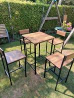 Bistroset met 4 barstoelen, Huis en Inrichting, Ophalen