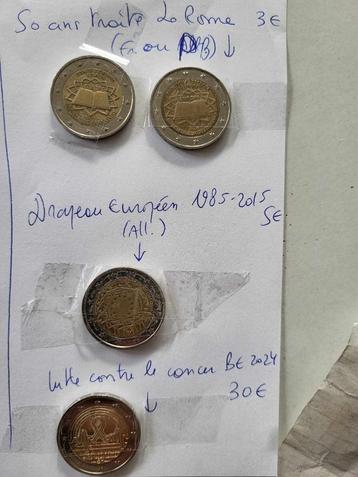 Pièces 2€ commémoratives prix variés beschikbaar voor biedingen