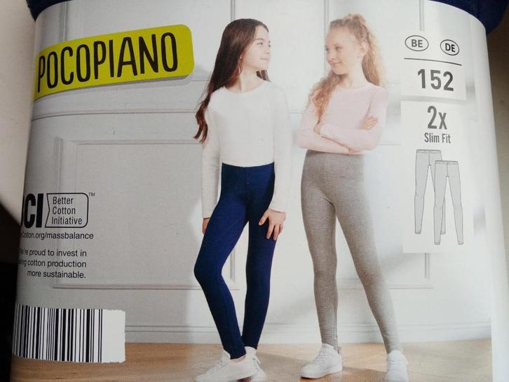 Nieuwe set van 2 warme winter leggings mt 146-152, Kinderen en Baby's, Kinderkleding | Maat 152, Nieuw, Meisje, Broek, Ophalen