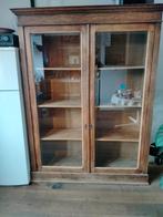 Vitrinekast, Huis en Inrichting, Kasten | Vitrinekasten, Ophalen, Zo goed als nieuw, Eikenhout