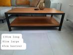 vintage industriële salontafel, Ophalen, Zo goed als nieuw, Metaal