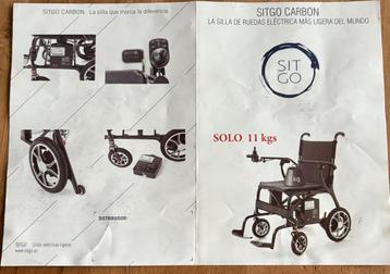 Solo 11kg sitgo carbon black elektrische rolstoel beschikbaar voor biedingen