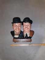 Statuette Laurel et Hardy en plâtre 20x23 cm, Collections, Personnages de BD, Utilisé, Enlèvement ou Envoi