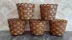 5 vintage bloempotjes Emsa 70ies, Ophalen of Verzenden