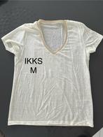 T shirt en lin IKKS. S/M, Maat 38/40 (M), Wit, Zo goed als nieuw, IKKS