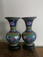 Chinees cloisonné vazen, set antieke chinese vazen, Ophalen