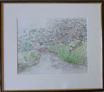 INGRID GEUDENS / RHODODENDRONS / ORIGINEEL / 58x66cm / KADER, Antiquités & Art, Enlèvement ou Envoi