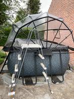 EXIT Stone zwembad groot met overkapping, 200 tot 300 cm, Zo goed als nieuw, Rechthoekig, Ophalen
