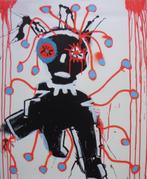 PAUL KOSTABI / FIGURATIE / KLEURGICLEE / 61x52cm / SIG, Antiek en Kunst, Ophalen of Verzenden