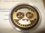 Pièce Commémorative Luxembourg Arg/Plaqué Or Hommage à Euro, Enlèvement ou Envoi, Luxembourg, Argent, Autres valeurs