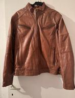 Leren jas heren, Kleding | Heren, Ophalen, Bruin, Overige maten, Zo goed als nieuw