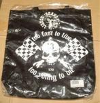 boekentas, boekentas, schoudertas met schedels > A4 NIEUW, 30 tot 40 cm, Zwart, Nieuw, Ophalen of Verzenden