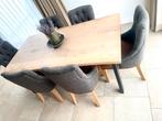 Massief eiken eettafel, Ophalen, Zo goed als nieuw