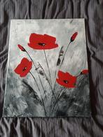 Schilderij met klaprozen  50 op 40 cm, Ophalen, Nieuw, Schilderij