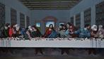 jesus painting the holy cene, by joky kamo, sold ❗, Antiquités & Art, Enlèvement ou Envoi