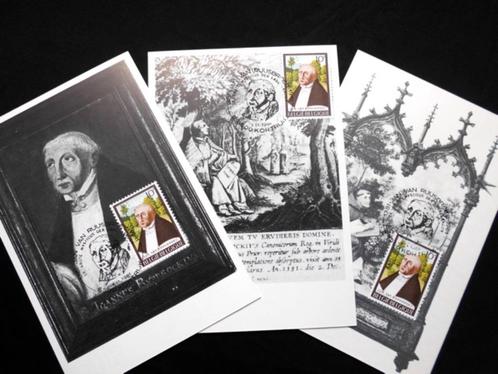 3 FDC's Jan van Ruusbroec  + penning uit 1981 / OBP2028, Postzegels en Munten, Postzegels | Europa | België, Ophalen of Verzenden