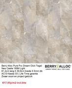 Pvc dream click New Castle 169M tegen inkoop prijs €17,95m2, Bruin, 75 m² of meer, Nieuw, Pvc dream clic pure leisteen tegel formaat