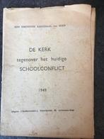 de Kerk tegenover schoolconflict 1949 - Kard. Van Roey, Ophalen of Verzenden