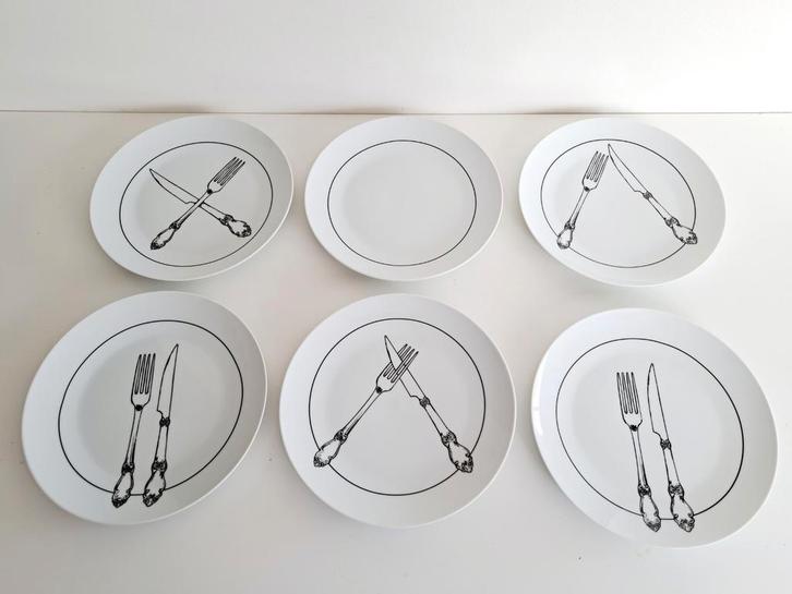 Zes borden Excelsa, Huis en Inrichting, Keuken | Servies, Bord(en), Ophalen of Verzenden