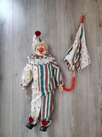 Grand clown en porcelaine 70cm avec parapluie, Enlèvement, Neuf