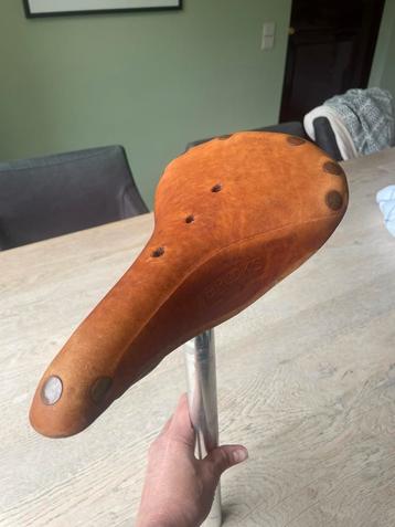 Titanium Brooks zadel, Fietsen en Brommers, Fietsonderdelen, Verzenden, Zo goed als nieuw, Zadel
