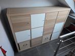 Prachtige kallax kast met deurtjes en 2manden.6maand oud, Enlèvement, Comme neuf