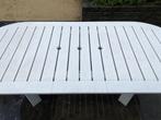Tuintafel met 2 sets stoelen van Triconfort, Tuin en Terras, Tuinsets en Loungesets, Ophalen, Kunststof, Gebruikt, Meer dan 8 zitplaatsen