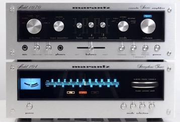 Marantz Model 1070 Ampli & Model 104 Tuner disponible aux enchères