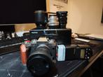 Fujifilm X-T5 silver + 4 lenses and many extras, Audio, Tv en Foto, Ophalen, Gebruikt
