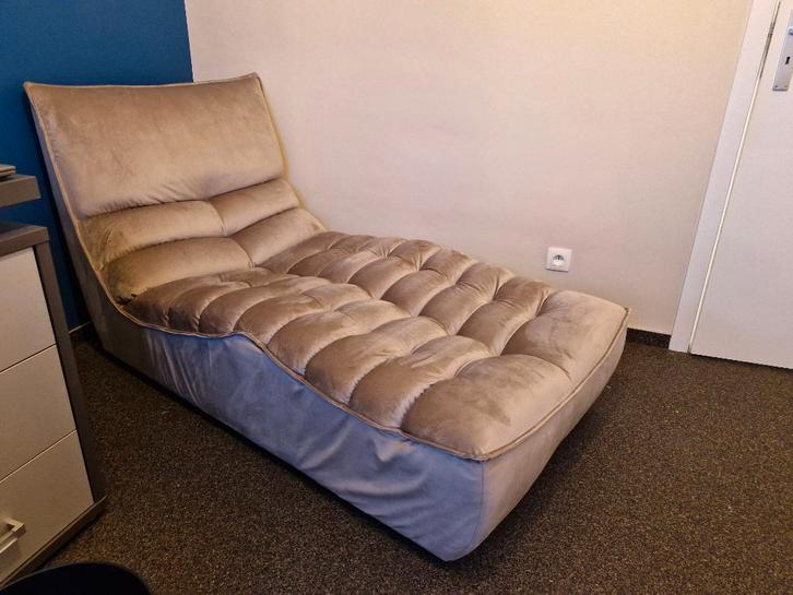 Longchair Velvet/Zetel, Huis en Inrichting, Zetels | Zetels en Chaises Longues, Zo goed als nieuw, Eenpersoons, Minder dan 150 cm