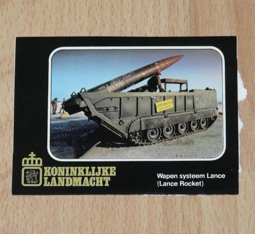 Sticker Lance Rocket, Koninklijke Landmacht, jaren'80.(Nr.1), Collections, Objets militaires | Général, Armée de terre, Enlèvement ou Envoi