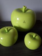 set van 3 decoratieve appels J-Line, Ophalen of Verzenden, Zo goed als nieuw