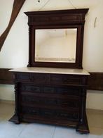 Commode Lavabo avec marbre et miroir, Ophalen, Overige materialen, Gebruikt, 100 tot 150 cm