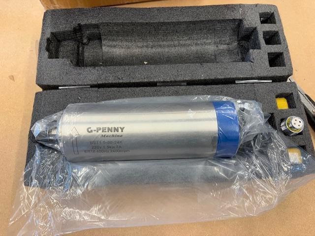 CNC spindel/Frees 1.5 kW Watergekoeld, Articles professionnels, Machines & Construction | Travail du bois, Enlèvement ou Envoi