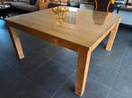 Taek tafel met glazen blad 150*150cm, Huis en Inrichting, Tafels | Eettafels, Ophalen, Zo goed als nieuw