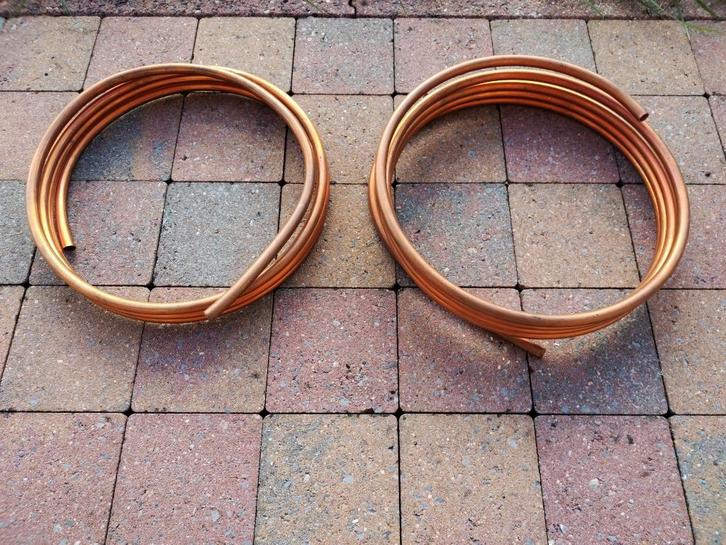 Tuyaux/tubes cuivre rouge 12/14 (plomberie) 9.6 m et 3.2 kg, Doe-het-zelf en Bouw, Buizen en Afvoer, Nieuw, Overige typen, Overige materialen
