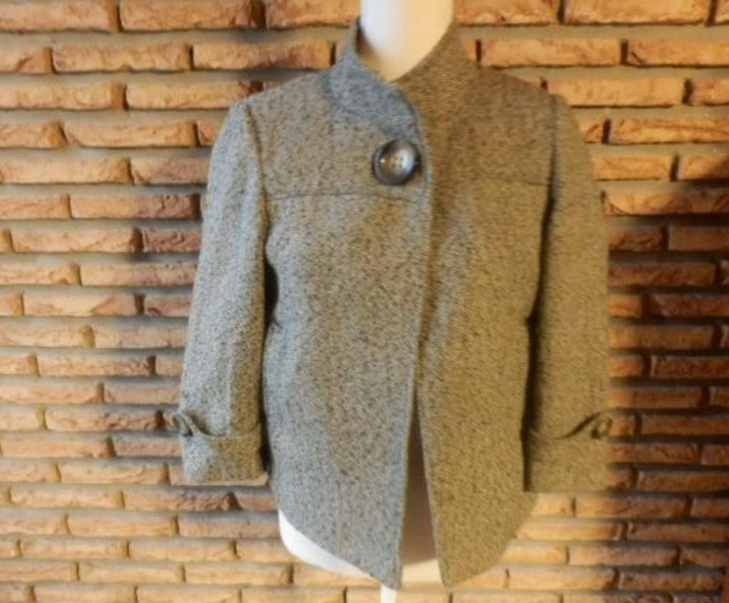 (12) - veste  femme t.38 grise - camaieu -, Vêtements | Femmes, Vestes | Hiver, Taille 38/40 (M), Enlèvement ou Envoi, Comme neuf