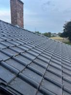Zwarte Pottelbergse dakpannen, Doe-het-zelf en Bouw, Dakpannen en Dakbedekking, Ophalen, Gebruikt, Steen of Klei, Zwart