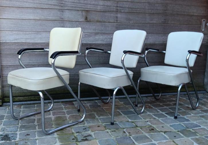 3 buismeubel zetels, Antiek en Kunst, Antiek | Meubels | Stoelen en Sofa's, Ophalen